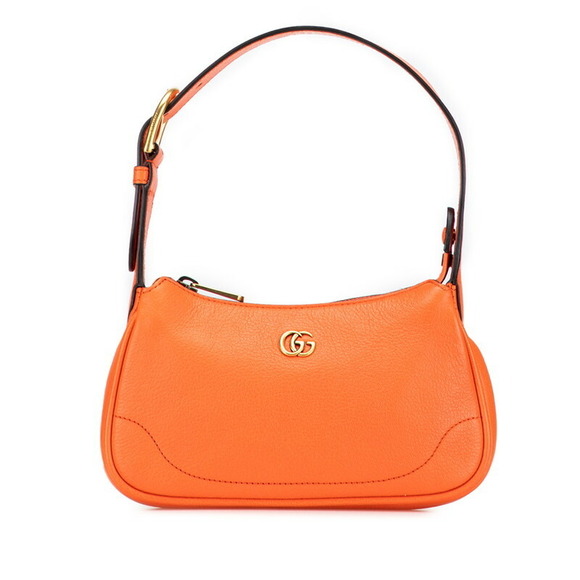 Gucci Handbags - Gucci GG Marmont Aphrodite Handbag Hobo Shoulder Bag Orange Leather